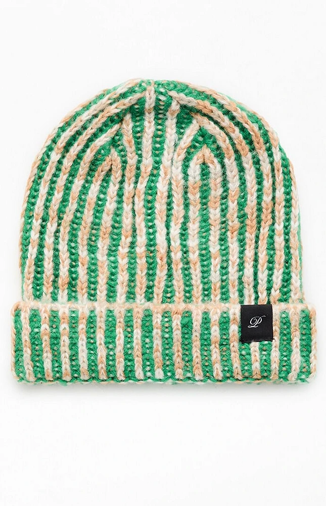 PacSun Green Crochet Beanie