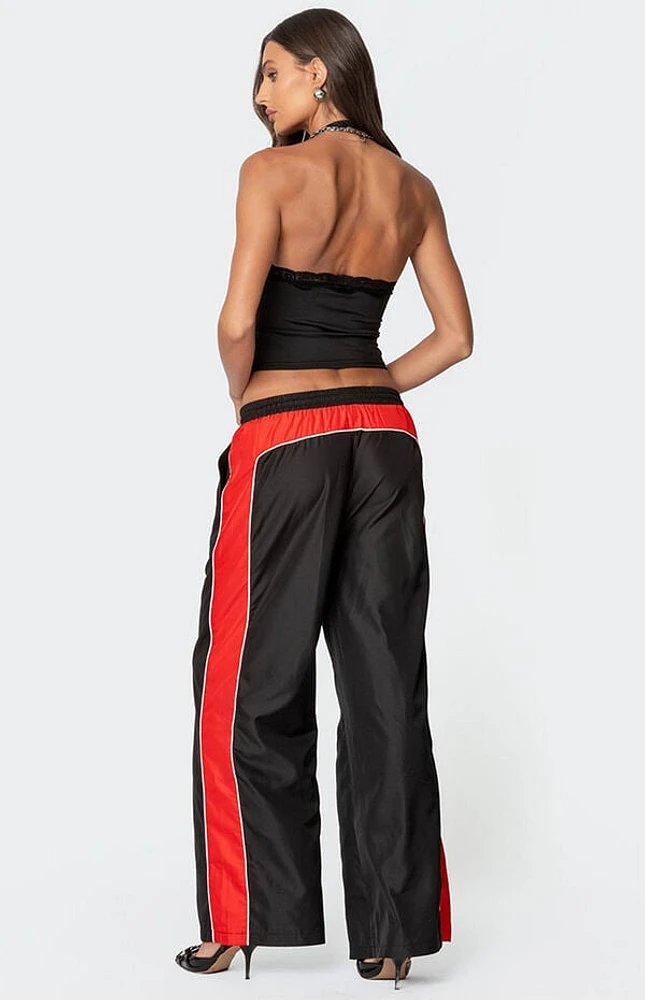Edikted Cameron Contrast Panel Track Pants
