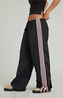 PacSun Black Wide Leg Track Pants