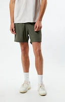 Bermies Green Pineapples Sport Shorts