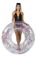 PoolCandy Inflatable 48" Multicolor Glitter Jumbo Pool Tube