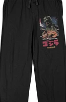 Mens Black Godzilla Classic Sleep Pants