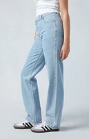 PacSun Light Blue Asymmetrical '90s Boyfriend Jeans