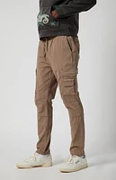 PacSun Stretch Taupe Slim Cargo Pants