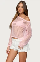 Edikted Inara Off Shoulder Crochet Top