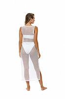 VYB White Camden Crochet Maxi Dress