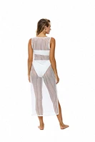 VYB White Camden Crochet Maxi Dress