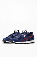 Reebok Kids Navy & Burgundy Classic Nylon Collegiate Shoes