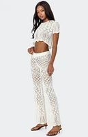 Edikted Fable Crochet Crop Top