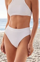 Roxy Ribbed Love High Waisted Bikini Bottom