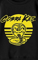 Kids Cobra Kai Yellow Circle Crew Neck Sweatshirt