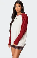 Edikted Me Time Oversized Waffle Top