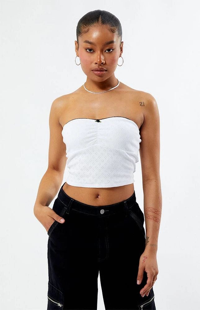 Est. PAC 1980 Aria Pointelle Tube Top