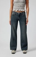 Pacsun Zoe Low Rise Girlfriend Jeans Dark Indigo