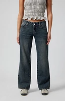 PacSun Dark Indigo Low Rise Girlfriend Jeans