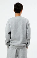 PacSun Kids Heather Grey Pacific Sunwear Crew Neck Sweatshirt