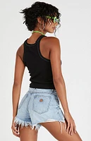 ABRAND Venice Suzie Ripped High Waisted Relaxed Denim Shorts