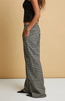 Beverly and Beck Black Flannel Boxer Pajama Pants