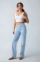 PacSun Eco Light Indigo V-Dip '90s Boyfriend Jeans