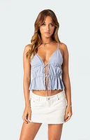 Edikted Candace Tie Front Tank Top