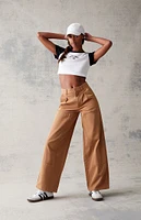 PacSun Brown Wide Leg Trousers