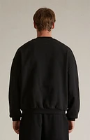 Fear of God Essentials Black Heavy Crew Neck Sweatshirt