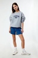 PacSun Distressed Crew Neck Sweatshirt