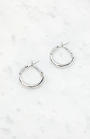 LA Hearts Medium Basic Hoop Earrings