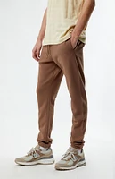 PacSun Brown Fleece Jogger Sweatpants