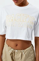 PacSun Pacific Sunwear Eyelet Super Cropped T-Shirt