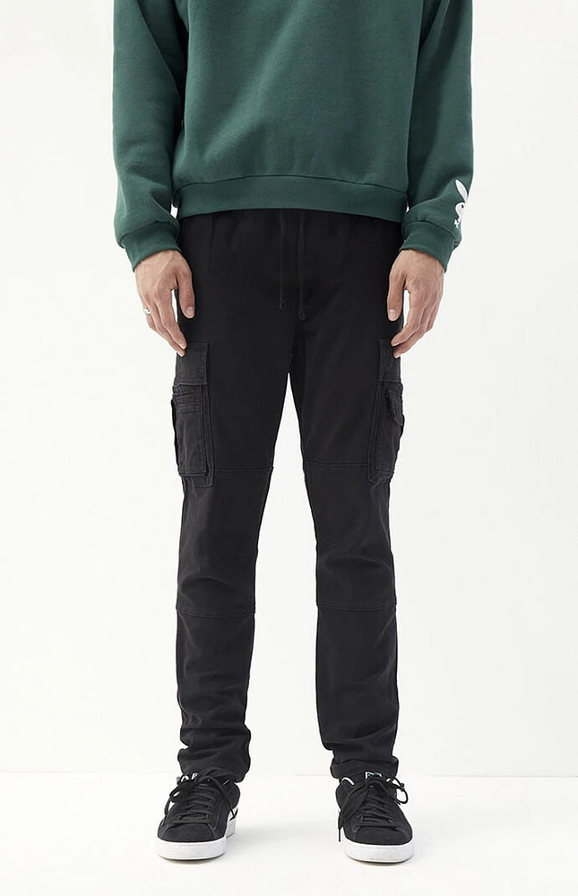 PacSun Stretch Black Slim Cargo Pants