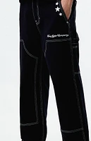 FORD Embroidered Star Double Knee Jeans
