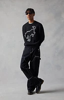 FORD Embroidered Star Double Knee Carpenter Baggy Jeans