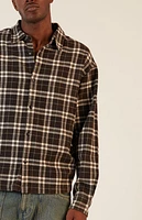 Pacsun Washed Cropped Flannel Shirt