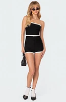 Edikted Kit Contrast Ribbed Romper