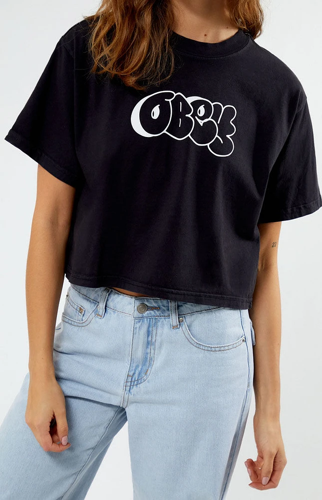 Obey Graffiti Cropped T-Shirt