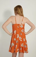 PacSun Kids Orange Strappy Tank Mini Dress