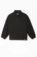 A.R.C. Black Half Zip Oversized Pullover Sweatshirt