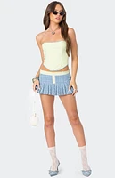 Edikted Kayleigh Contrast Pinstripe Corset