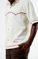 PacSun Western Embroidered Oversized Resort Camp Shirt