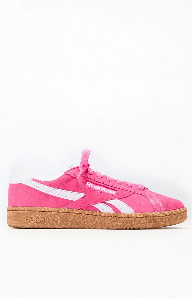 Reebok Women's Pink Club C Grounds UK Sneakers