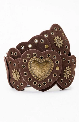 Pacsun Western Heart Conch Belt