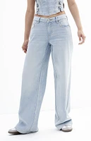 PacSun Casey Light Indigo Low Rise Baggy Jeans