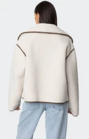 Edikted Frost Oversized Faux Shearling Jacket