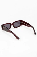 Colour Range Burgundy Y2K Sunglasses