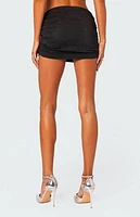 Edikted Neomi Rhinestone Mini Skirt