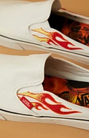 Vans x A$AP Worldwide White & Red Classic Slip-On Mule Shoes