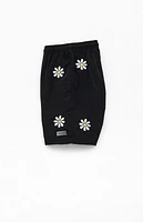 Pacsun Daisy Embroidered 6.5" Swim Trunks