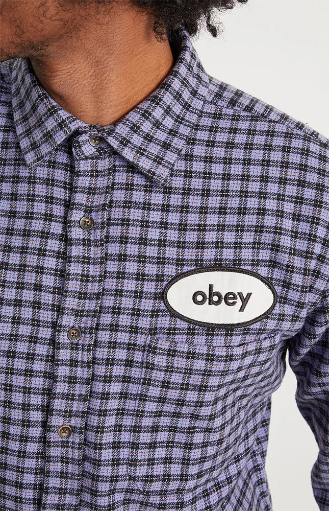 Obey Carter Long Sleeve Woven Shirt