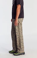 Pacsun Dark Camo Baggy Carpenter Jeans